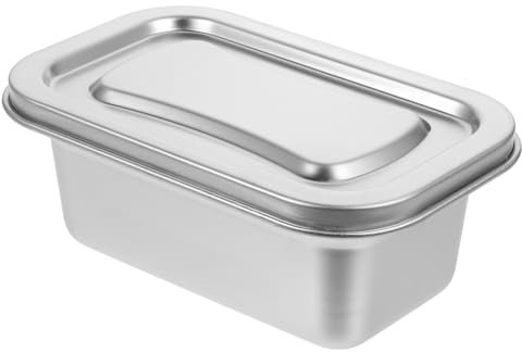 PRETYZOOM Eisbehälter Edelstahl 304 Multifunktions Gefrierbox Für Kühlschrank Mit Dicht Schließendem Deckel Für Frische Lebensmittelaufbewahrung