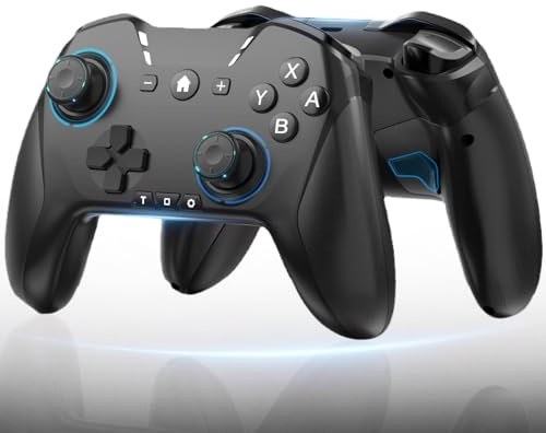 Ligame Switch Pro Controller, Bluetooth Wireless Gamepad for Switch/Lite/OLED, Windows, Android, iOS And TV, Support to Programming/Turbo/Motion/Macros 6-Axis/Wake-up Functions, Black