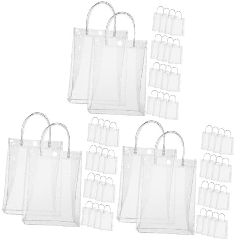 Ipetboom 75stücke Klare Geschenktüten Mit Wiederverwendbare Transparente Verpackungsbeutel Für Snacks Schmuck Und Vielseitige Standfeste Geschenkverpackung Für Gelegenheit