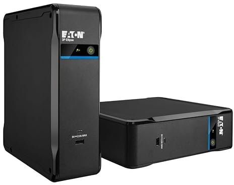 Eaton UPS 3P Ellipse 900UI – Off-Line UPS - Uninterruptible Power Supply - 900VA/540W - 4 IEC outlets (3 battery + surge & 1 surge only) - USB interface - Silent - Black (3P900UI)