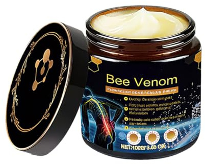 XPEX 100g Bee Venom,Crema De Veneno De Abeja y Cúrcuma Para Dolor Articular y Muscular - Alivio Rápido Con Efecto Calor