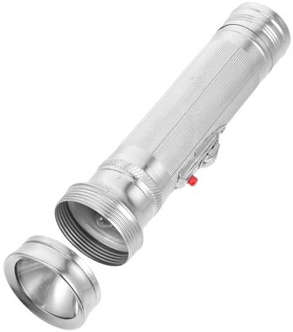 Angoily Linterna Portátil de Aluminio Vintage para Exteriores, Diseño Retro, Luz Potente para Camping y Actividades al Aire Libre, Linterna Pequeña y Resistente