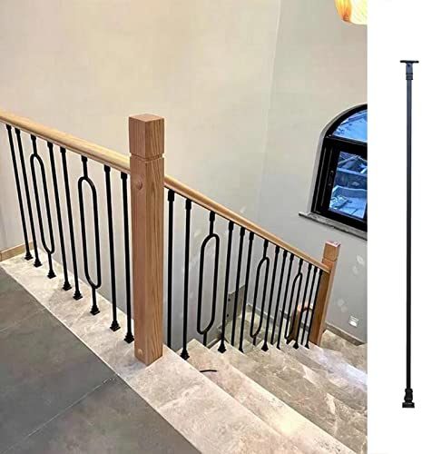Barandilla de metal ajustable para uso en interiores y exteriores, perfecta para balcones, terrazas y villas, balaustrada de hierro para seguridad y estilo en el hogar