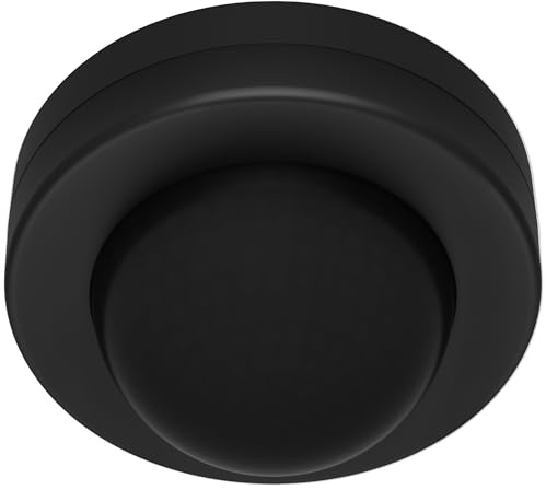 Oktaplex Jim - Detector de movimiento (360 grados), color negro | Sensor de movimiento PIR, 8 m, para interior, negro, adecuado para LED