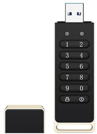 Cenei Hardware Password Encrypted USB Flash Drive 64GB Memory Stick with Keypad Secure USB Drive USB 3.0 Disk Flash