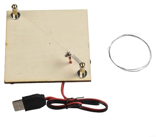 Mini taglierino termico per corda, nastro, nastro – colore legno macchina da taglio a caldo con filo da 1 m, alimentazione USB 5V2A, strumento compatto fai da te per