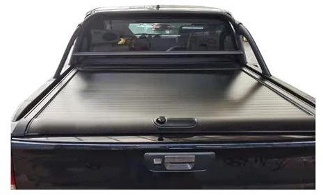 Njprmbq Auto Laderaumabdeckung Für Nissan Für Navara NP300 Pickup Harte Ladeflächenabdeckung Einziehbar Manueller Rollladen Kein Bohren Erforderlich