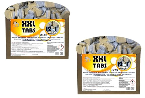 2x 10 Kg 12in1 Spültabs ca 1000 Spülmaschinentabs in wasserlöslicher Folie Spülmaschinen Tabs Geschirrspültabs