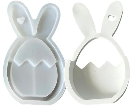 Stampo pasquale – Rilascio facile in silicone per coniglietto, forniture artigianali primaverili, flessibili per uova, decorazioni per dolci natalizi, strumenti artistici fai da te | p