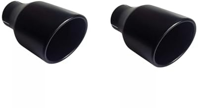 Endrohre Auspuffblenden kompatibel mit A4 B8 Sportauspuff 100mm schwarz Duplex