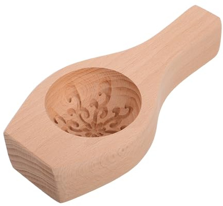 minkissy Holz Keksform für Gedämpfte Brötchen und Traditionelle Süßigkeiten aus Stabilem Holz mit Eleganter Blumenform für Selbstgemachtes Backen in Heimischen Küche