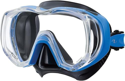 Tusa Tri-Quest Freedom - Tauchmaske - silikon schwarz, blau