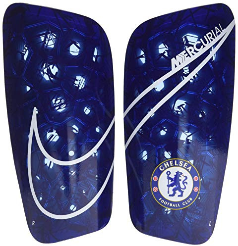 Nike Shin Guards CFC NK MERC LT GRD, Rush Blue/White, L, SP2172