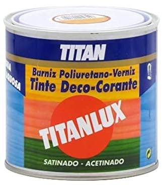 Barniz Tinte Titanlux Satinado Agua ½ Lt (1073 ROJO OSCURO)