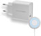 RealPower PC-MagSet Ladeset, 20W PD Ladegerät und 15W kabelloses Ladepad, 2 Meter langes Kabel kompatibel mit MagSafe für iPhone 12/12 Mini/12 Pro/12 Pro Max, iPad Pro, AirPods Pro, und mehr (weiß)