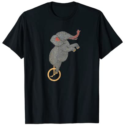 Zirkus Elefant Einrad Elefant T-Shirt