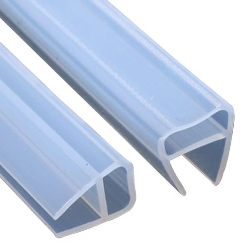 Joint d'étanchéité pour porte de douche - 200 cm - En forme de U - Pour porte en verre de 6 mm - Résistant à l'humidité