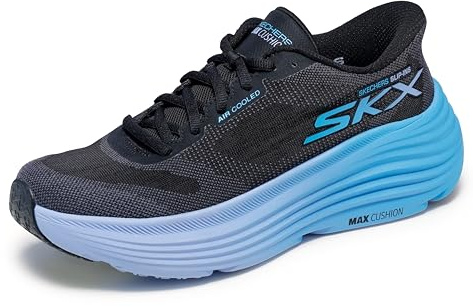 Skechers dam max dämpning Endeavour Hallandale handsfree slip-on sneaker, Svart blå, 39.5 EU