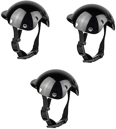 INOOMP 3stücke Pet Helm Für Hunde Und Katzen Schutzhelm Aus Sonnenschutz Einfacher Stil Für Kleine Tiere Begleitung Beim Spaziergang Mit Ihrem Haustier