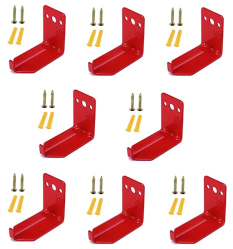 Feuerlöscher-Halterung, Wandhaken, Halterung für bis zu 9 kg Feuerlöscher, geeignet für große und kleine trockene Chemikalien- und Wasserlöscher