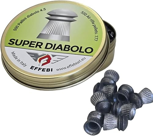 ARMERIAONLINE SINCE 1999 500 PALLINI PIOMBINI 4 5 4.5 45 MM PIOMBINI SUPER DIABLO PER CARABINA PISTOLA ARIA COMPRESSA GAS CO2