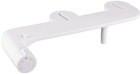 Bidet per WC Universale Non Elettrico con Doppio Ugello Autopulente Retrattile Interruttore a Pressione Regolabile per Acqua Fredda