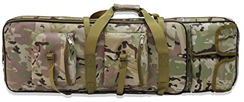 ANSNOW Gewehrkoffer, Weicher Gewehrkoffer, Airsoft-Pistolenkoffer, Taktische Waffentasche Für Den Außenbereich, Schrotflinten-Waffenrucksack Für Gewehre,En, Munition Und Schusswaffenzubehör/Tarnung/