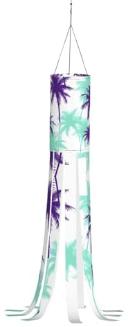 WDXQHY Manica a vento di Halloween in tessuto Oxford di piccole dimensioni, 9 code leggero, resistente alle intemperie con design a stampa completa, perfetta per Halloween e decorazioni da giardino