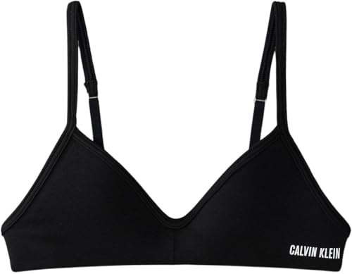 Calvin Klein Mädchen Bralette Molded Bra Verstellbare Träger, Schwarz (Pvh Black), 10-12 Jahre