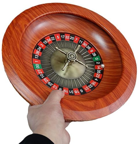 Set di ruote da roulette in legno, 30,5 cm, per giochi notturni e discoteche, giochi da tavolo per il tempo libero di alta qualità per intrattenimento domestico e riunioni sociali