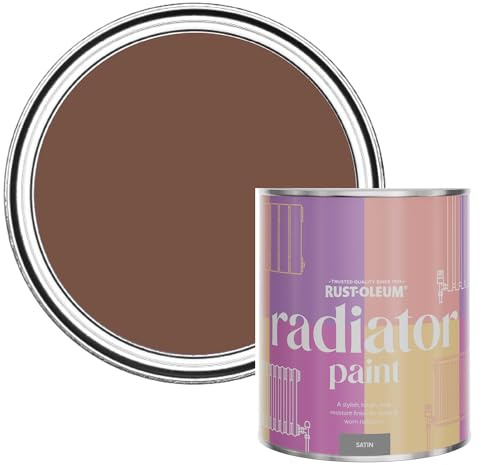 Rust-Oleum Heat-Resistant Radiator Paint in Satin Finish - Faded Ember 750ml