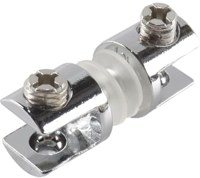 Orivin Morsetto per vetro da 4 pezzi, morsetto per mensola in vetro, clip bilaterale, con viti, staffe per mensole per spessori da 5 a 10 mm