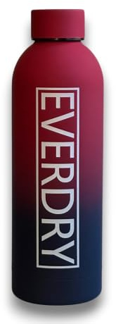 EVERDRY Silky-Touch Botella Térmica de Agua de Acero Inoxidable de Doble Pared, Hermética, y Reutilizable | Cantimplora para Gimnasio, Oficina, Camping, Hiking (Aurora Twilight, 500ml)