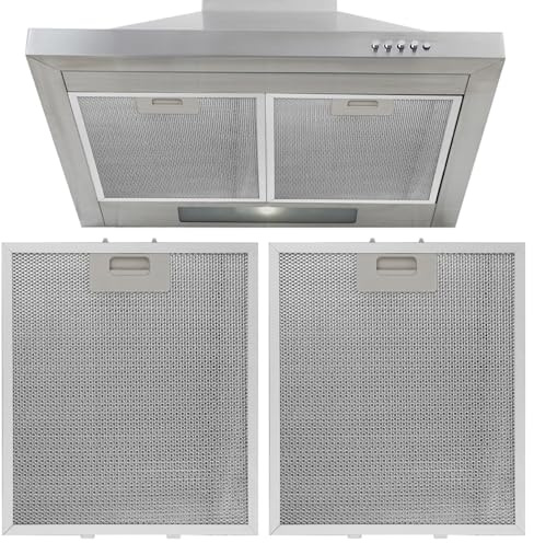 Takingup Reemplazo de Filtro de Campana extractora, 2 uds., 267x305x9mm, filtros de Malla de Aluminio de 5 para Extractor de Cocina, Filtro Universal para Campana extractora