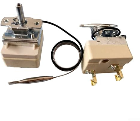 Termostato capillare, interruttore di controllo della temperatura 45-150 C, gamma regolabile 250 V 16-25 A per forno, scaldabagno, caldaia, riscaldamento, alloggiamento in metallo