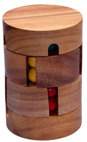 LOGOPLAY Revolve - Zauberwürfel - Dreh-Puzzle - Kugelpuzzle - Denkspiel - Knobelspiel - Geduldspiel - Logikspiel aus Holz