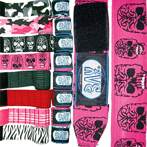 BAY® Totenkopf Boxbandagen PINK