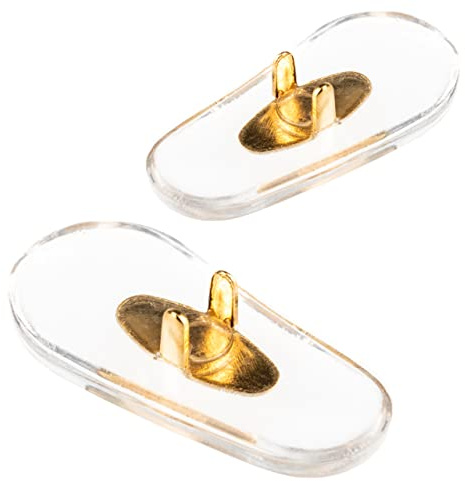 SPORTS WORLD VISION RB Glasses Nose Pads | Soft PVC Certain RB Aviator Glasses Cushion Pads | Easy Clip-On & Screw-in Replacement with Silver & Gold Finish | Available in 11, 13, 15mm Sizes