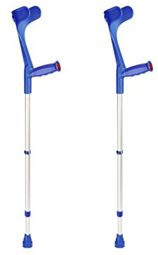 Unterarmgehstützen Krücken 1 Paar (links und rechts) Leichtmetall, blau