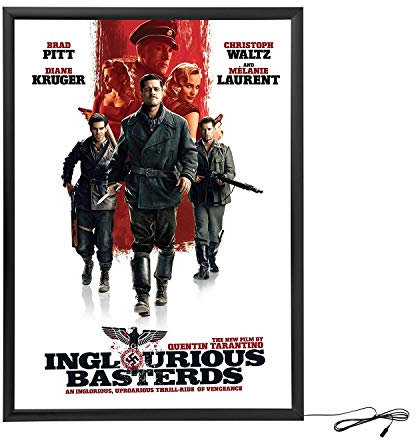 HKSIGN-24X36 Backlit Movie Poster Art Picture Frame Led Light Box With Aluminum Snap Photo Frame Sign Holder (Black)