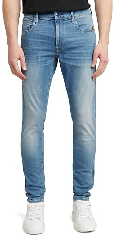 G-STAR Jeans Revend Skinny para Hombre, Azul (lt indigo aged 51010-8968-8436), 36W / 30L