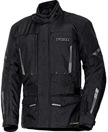 FLM Touren Textiljacke 3.0 - Wasserdicht, Winddicht, Atmungsaktiv - CORDURA, Reflektoren, Prote schwarz XL