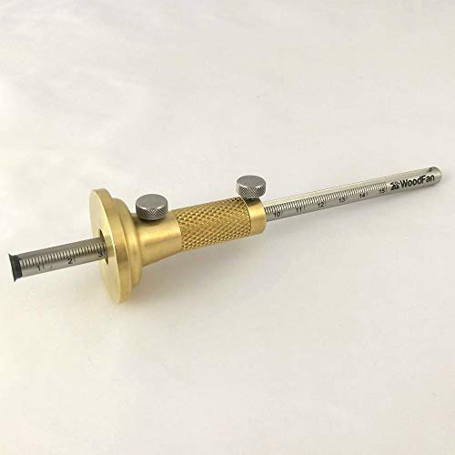 WoodFan Professionelles Tischlermarkierer ZS2, Professioneller Holzmarker mit 150 mm Skala ZS2 - Metallmarker, Stabil