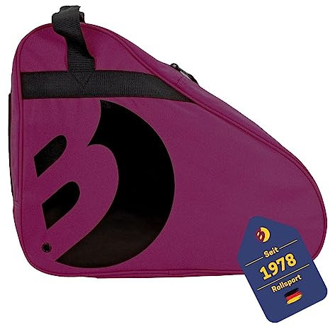 BEST SPORTING Tasche für Inlineskates und Schlittschuhe Mit Verstellbarem Trageriemen in Violett - Große Rollschuhtasche