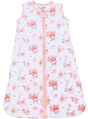 Mama Cheetah Schlafsack Baby Winter 2.5 TOG, Bio-Baumwolle Warm Baby Winterschlafsack, Weich Babyschlafsack für Kleinkind Junge Mädchen Neugeborenes, Flowers, X-Large (18-24 Months)