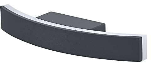 LEDVANCE ENDURA STYLE BOW 27cm - moderne Wandleuchte mit hochwertigem Aluminium-Gehäuse für Außen, LED Wandlampe, 7W, 3000K warmweiß, 280 Lumen, dunkelgrau, Bogenform, indirekte Beleuchtung