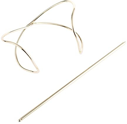 JAWSEU Keltiska knutar hårspännen, vintage hårklämmor av metall, lång hårnål, pinhållare klämmor, dekorativa hårtillbehör för kvinnor och flickor