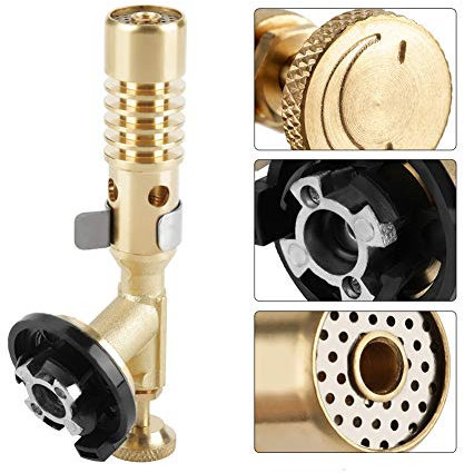 FTVOGUE Antorcha de Gas, Pistola de Llama, Encendedor de Soplete Portátil para Barbacoa Al Aire Libre, Camping, Cocina, Soldadura, Pistolas de Soldadura