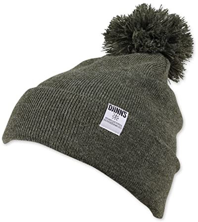 Djinns Removable Bubble Beanie (Olive) - Mütze Strickmütze Wintermütze Wollmütze Winter Unisex Neu
