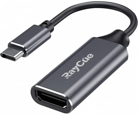 RayCue USB C to HDMI Adapter, 4K USB Type-C to HDMI Adapter （Thunderbolt 3/4）, Compatible with MacBook Pro/Air, iPad Pro/Air, Samsung Galaxy S9/S8, Surface Book 2, XPS, Pixelboo and More
